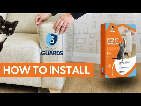 Cat-Proof Couch Arm Cover for Cats + Anti-Scratch Adhesives, Large 7.8", Sleek Guards